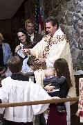 Katherine McDougal Wheeler McCandless; Kurt McCandless; Jacob Grant Wheeler; Rev Jay MacLeod; Ellery Kate Wheeler; Ellery�s baptism